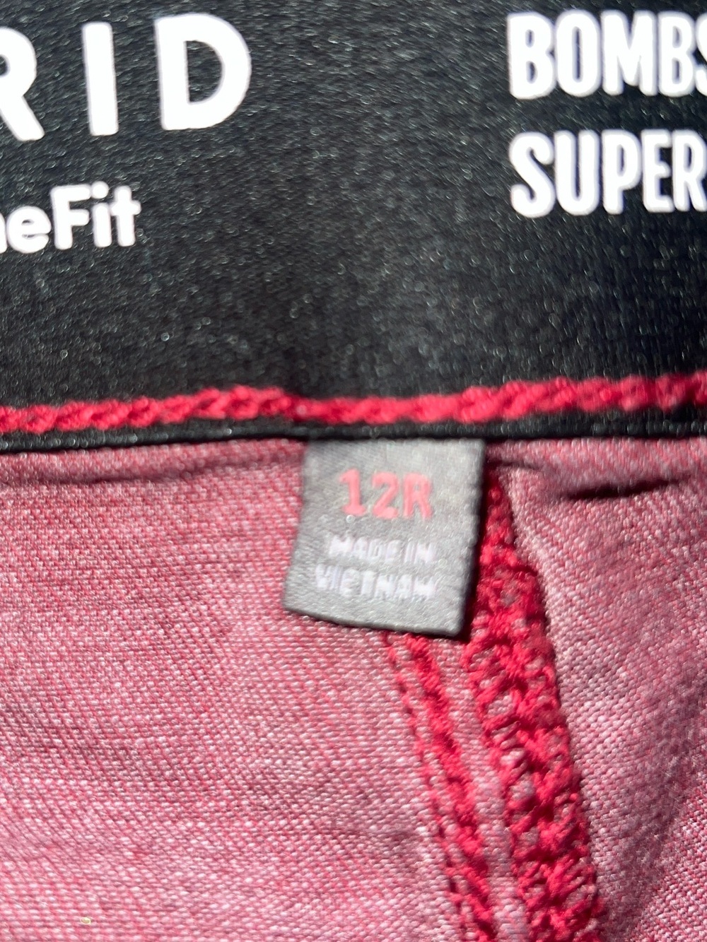 torrid Burgundy 12R Bombshell Flare Jeans Super Soft - Picture 5 of 5